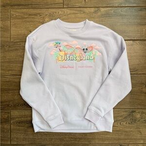 NWOT Disney Parks x Stoney Clover Lane Disneyland Purple Sweatshirt Size Small